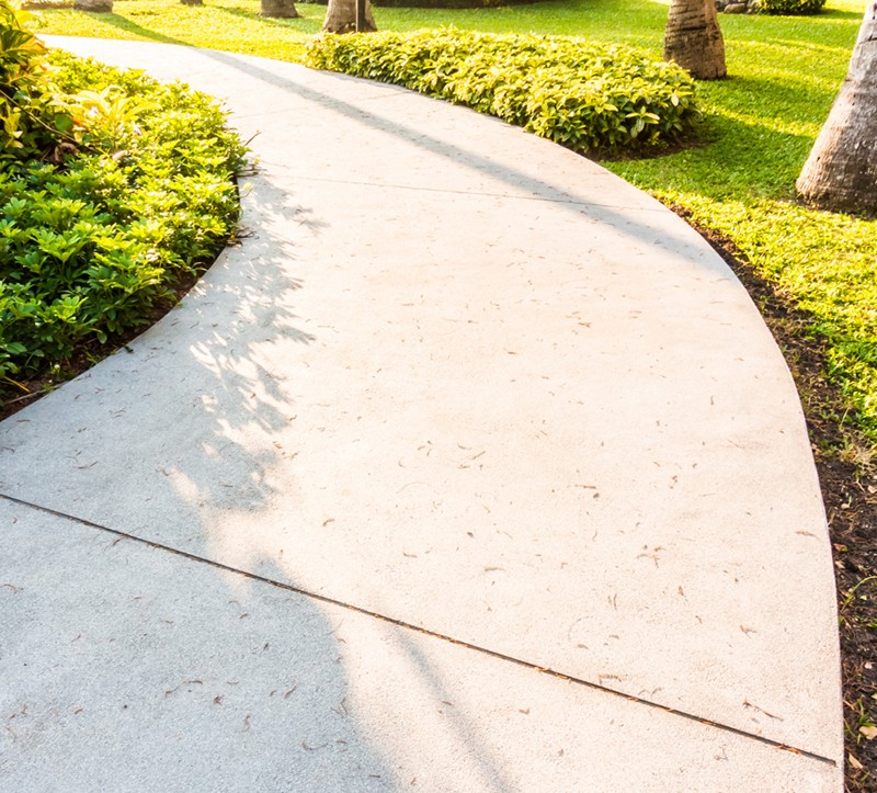 concrete driveway