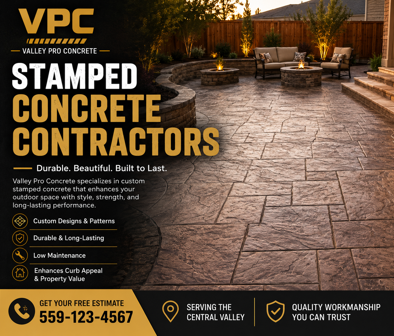 Why Homeowners Choose Professional Stamped Concrete Contractors