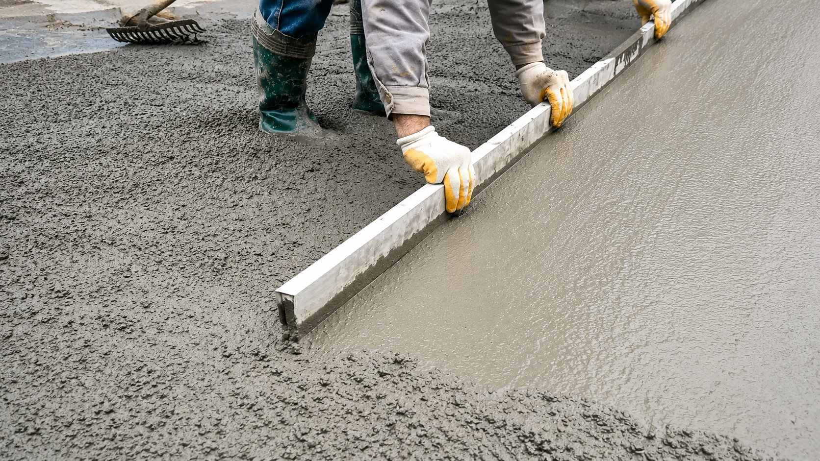 concrete driveway
